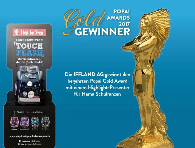 Popai Gold Award für das Hama Ranzen-Display 